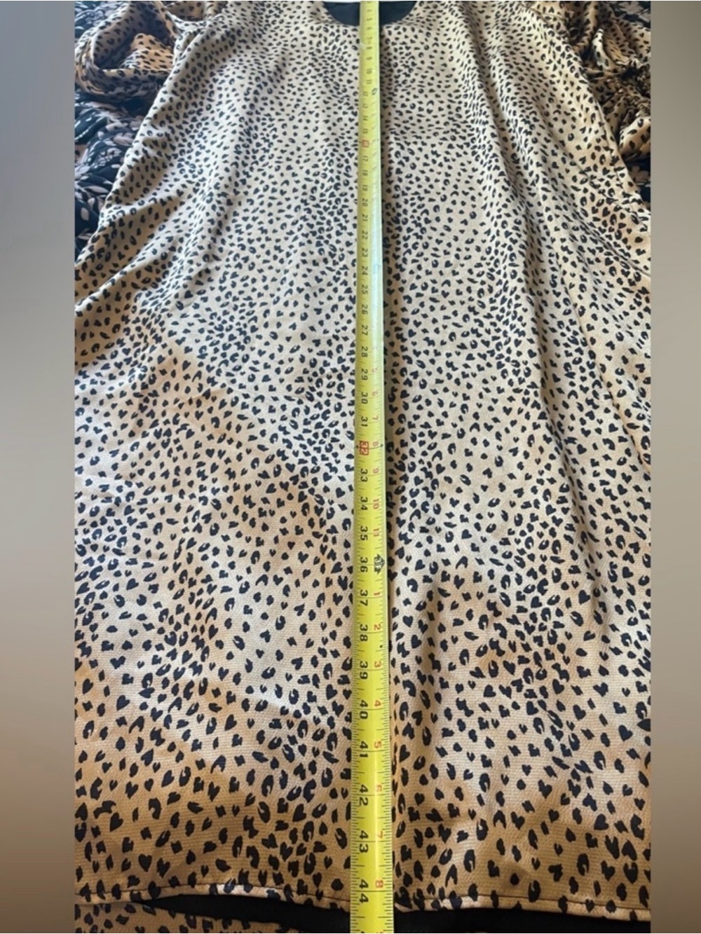 Vici Beige Satin Leopard Midi Dress - Picture 7 of 7